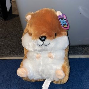 9” belly buddies hamster plush